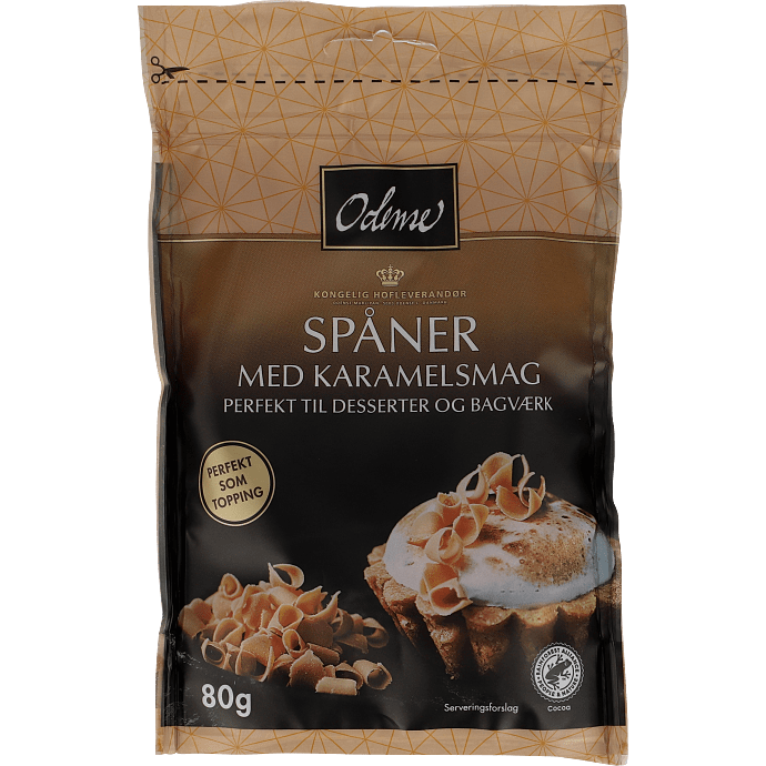 Spåner m. karamelsmag