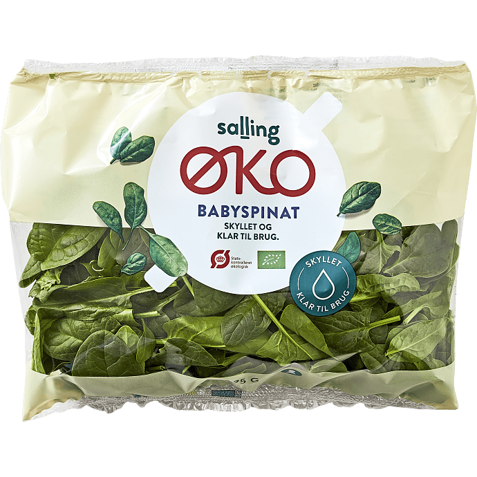 Skyllet babyspinat øko