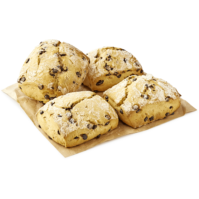 Scones m. mørk chokolade 4 stk