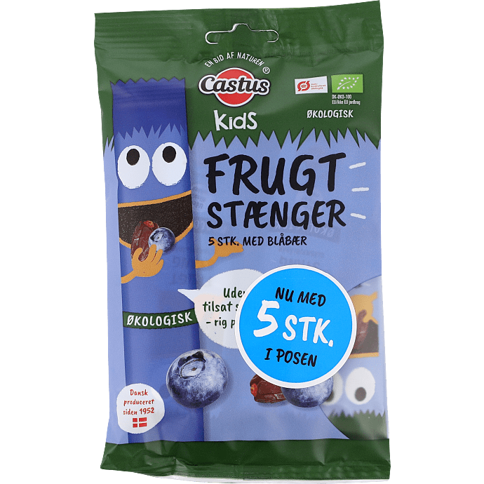Frugtstænger m. blåbær øko