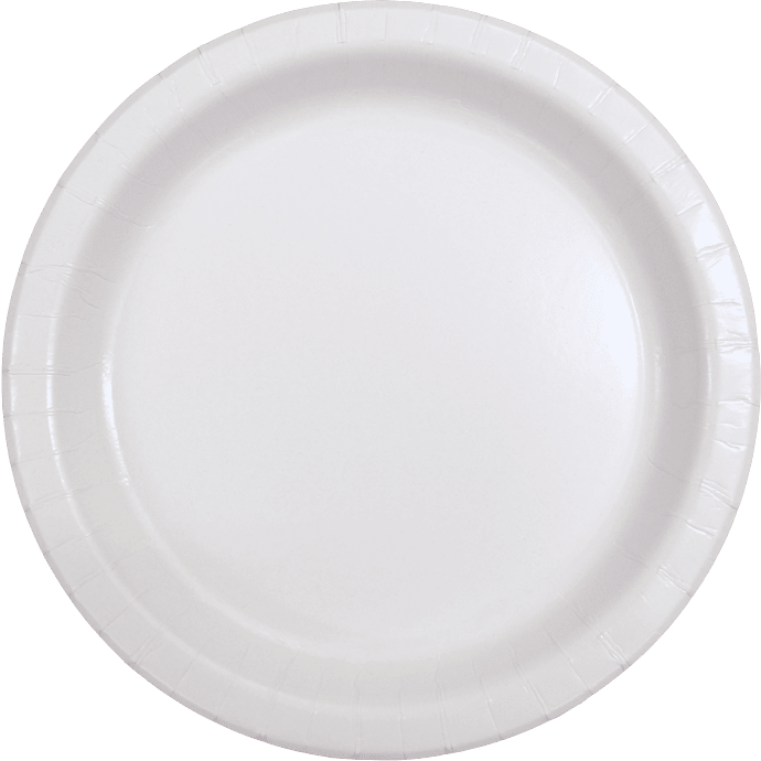 Salling paptallerkener Ø:26 cm 10-pak - hvid