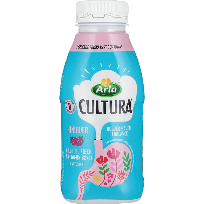 Drikkeyoghurt m. hindbær 1,4% fedt