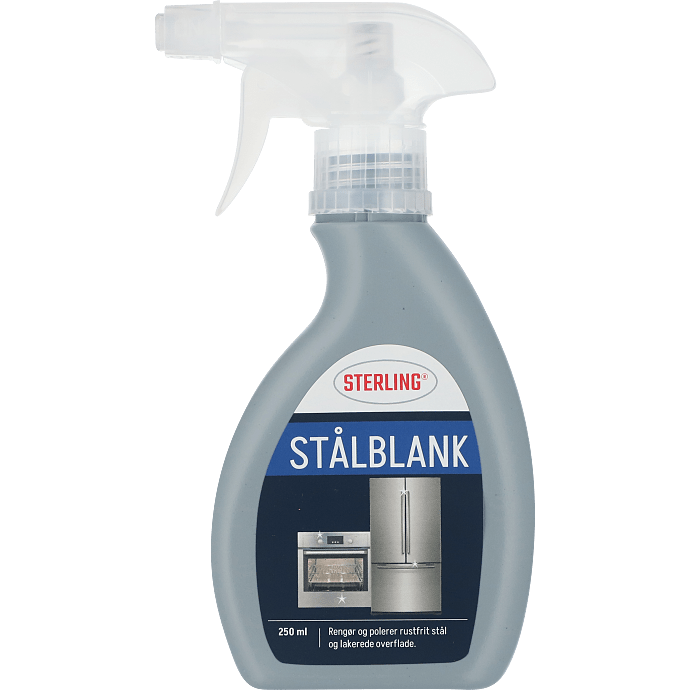 Rengøringsspray til stål og aluminium