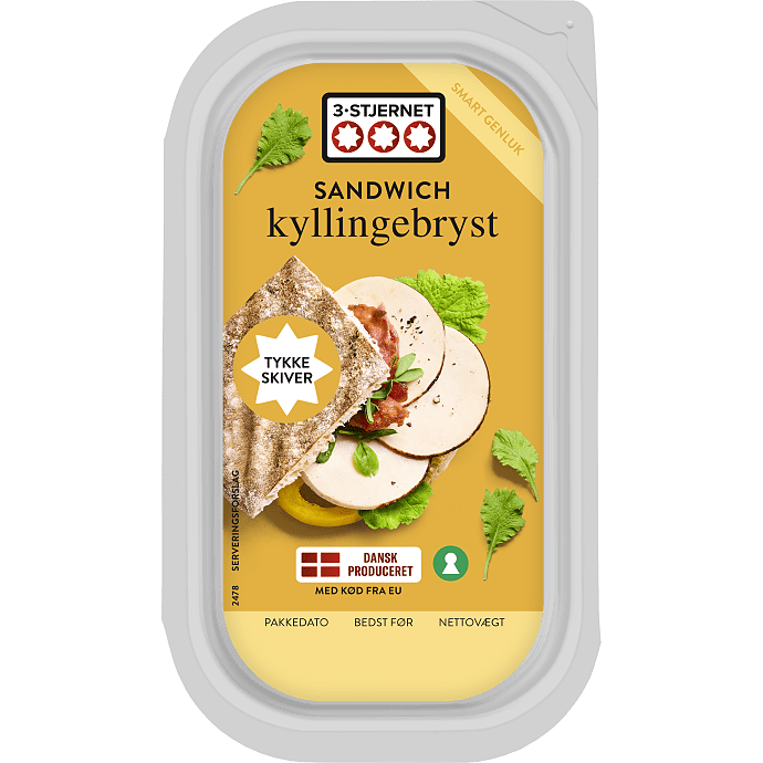 Kyllingebryst i skiver