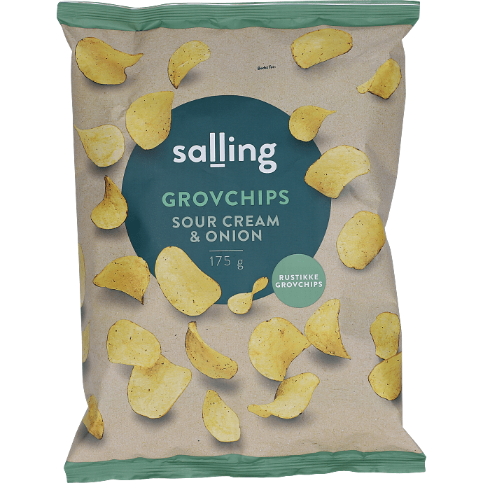 Grovchips m. sour cream & onion