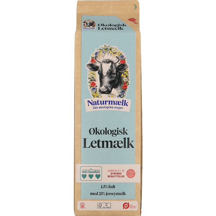 Letmælk 1,5% fedt øko