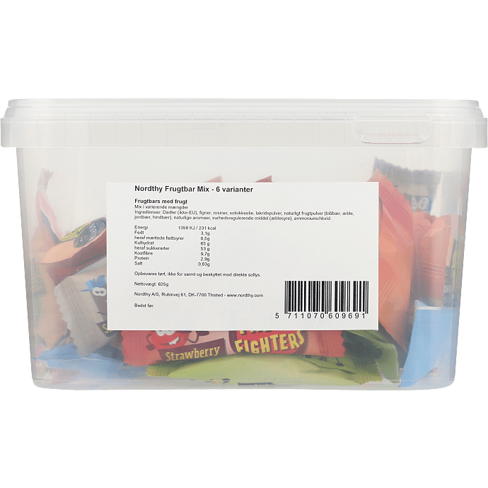 Mini frugtbar mix m. 6 varianter