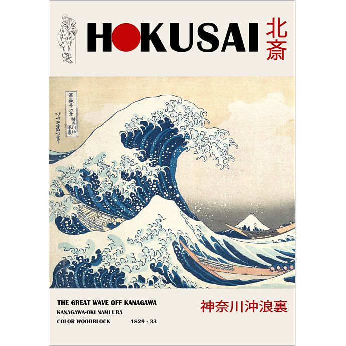 Great wave, Hokusai - 30x40 cm