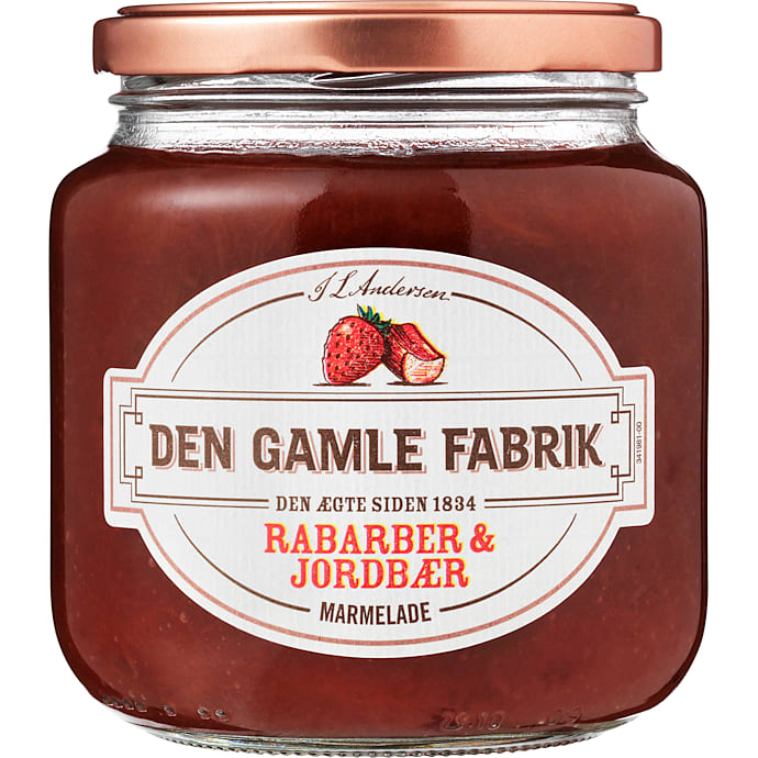 Rabarber- og jordbærmarmelade