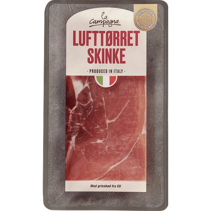 Lufttørret skinke i skiver