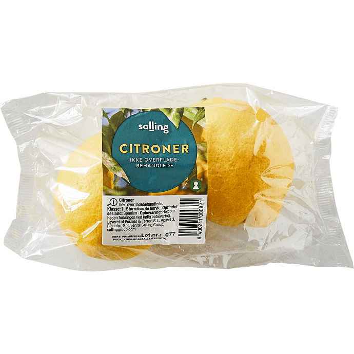 Citroner ubehandlede