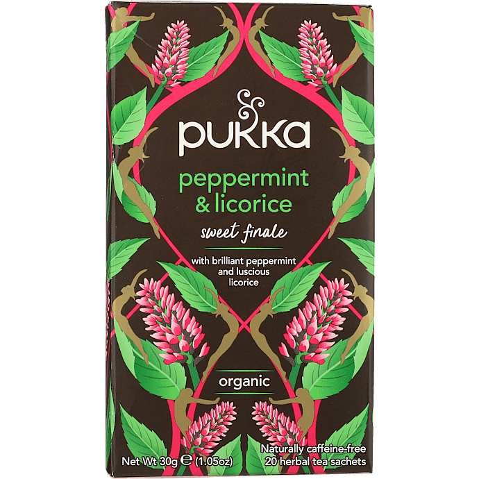 Urtete m. pebermynte og lakrids øko