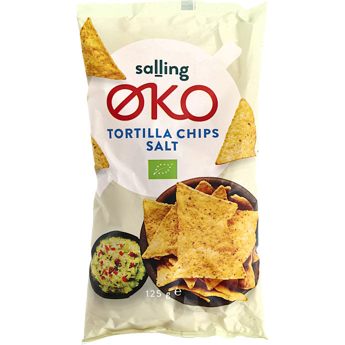Tortillachips m. salt øko