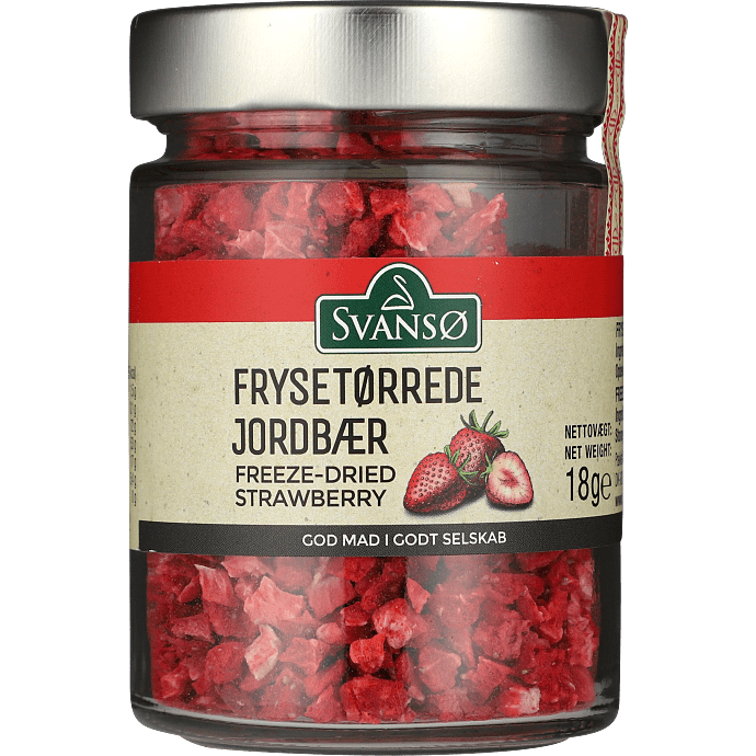 Frysetørrede jordbær