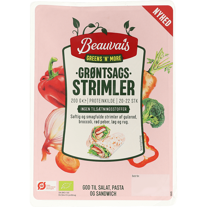 Grøntsagsstrimler øko