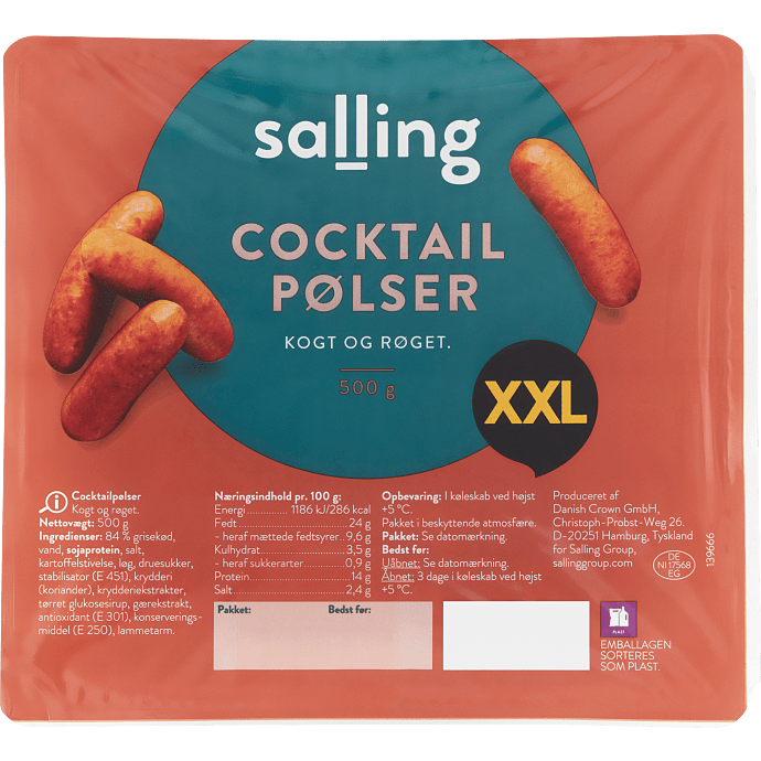 Cocktailpølser XXL