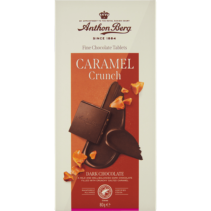 Mørk chokolade m. karamel