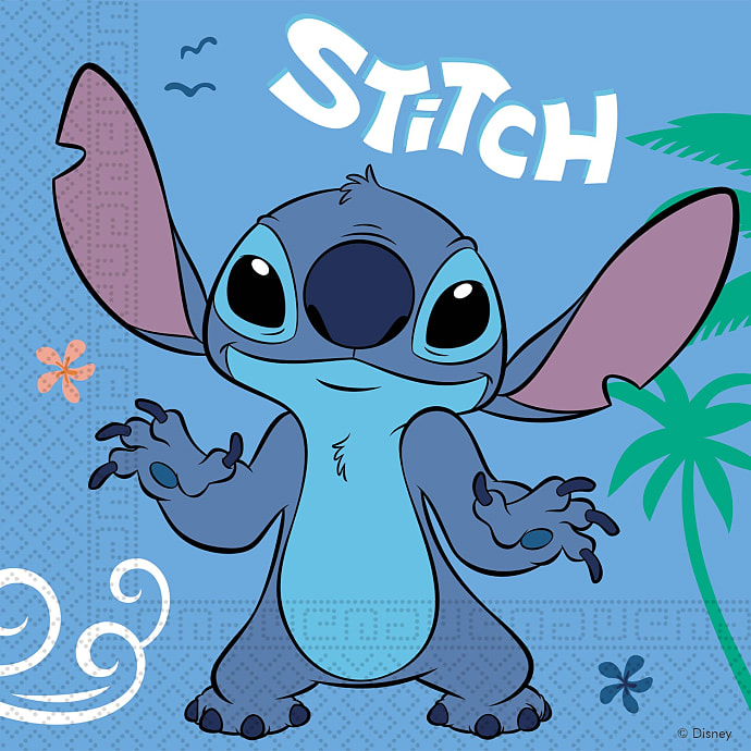 Stitch & Angel mønstrede servietter 33x33 cm 20-pak