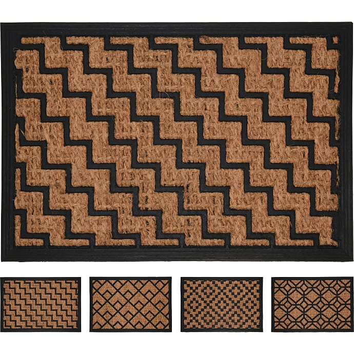 Dørmåtte med mønster-motiv 40x60 cm - assorteret