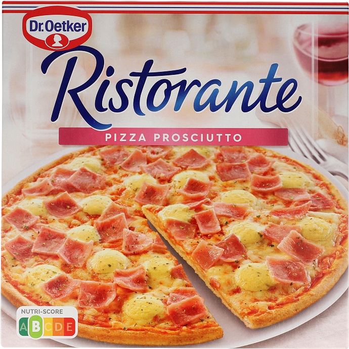 Pizza m. skinke og ost