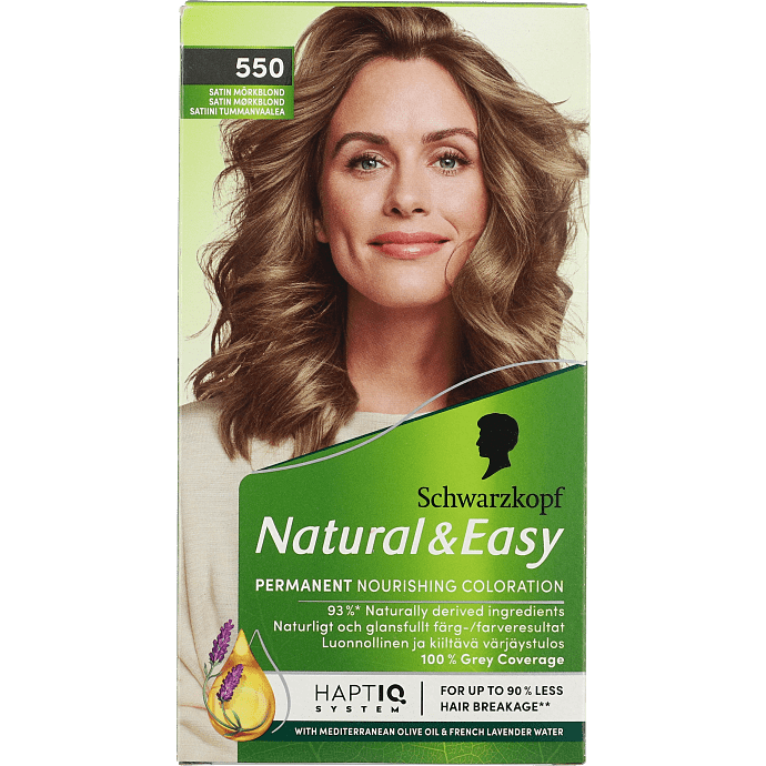 Permanent hårfarve 550 Satin Mørkblond m. olieserum