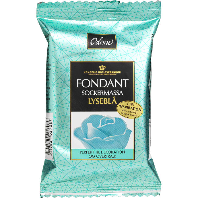 Fondant lyseblå