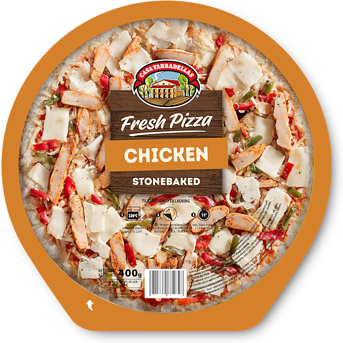 Pizza m. kylling