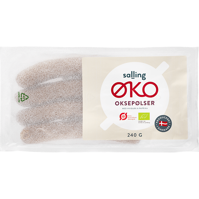 Oksepølser m. hvidløg og paprika øko