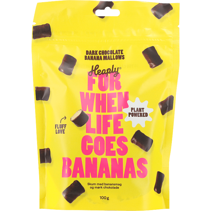 Skumslik m. banansmag og mørk chokolade