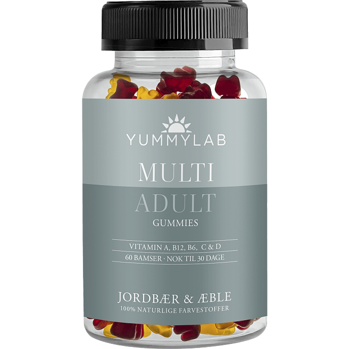 Vitamin vingummi m. jordbær- og æblesmag