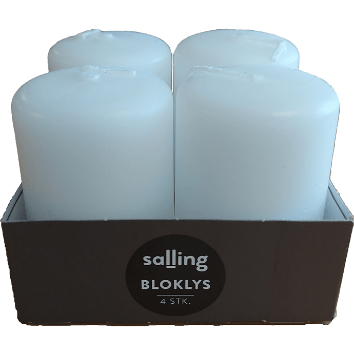 Salling bloklys 4x6 cm 4-pak - hvid