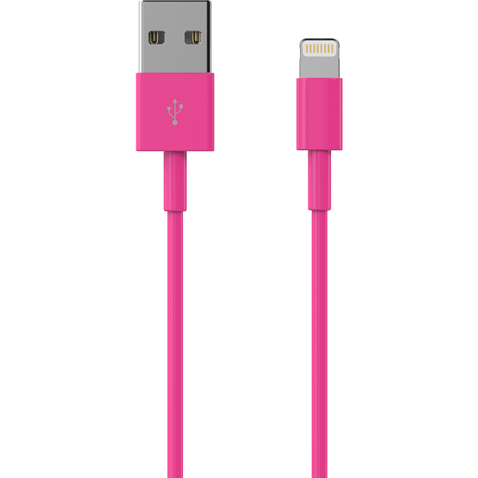 Sinox Lightning kabel 1 meter - pink
