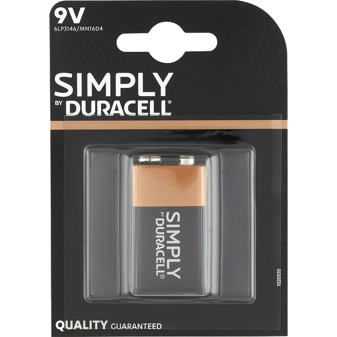 Duracell simply 9V batteri