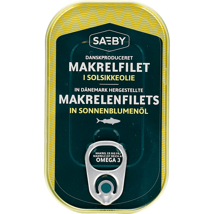 Makrelfilet i solsikkeolie