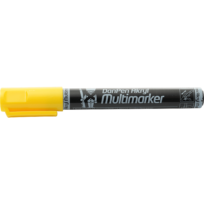 Danpen akryl multimarker - gul