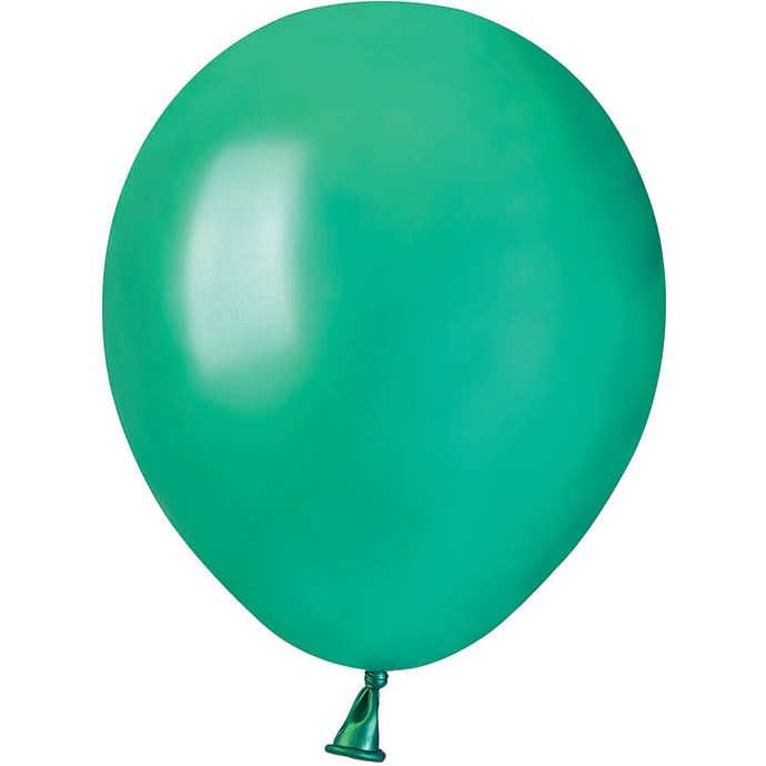 Latexballoner 13 cm 15-pak - metallic grøn