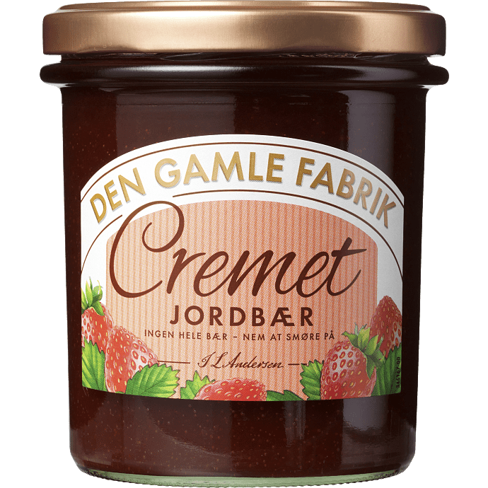 Cremet jordbærmarmelade