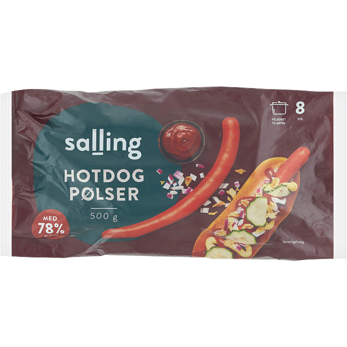Hotdogpølser 81% kød