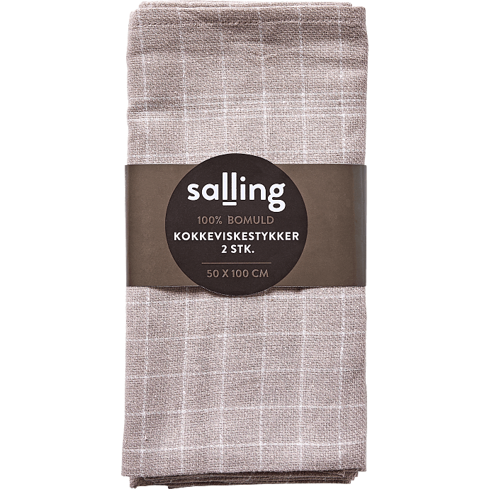 Salling viskestykker 2-pak - rosa