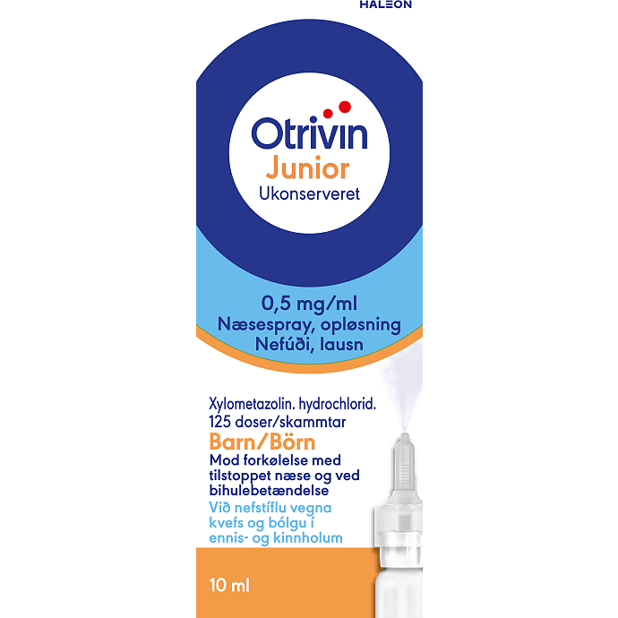 Næsespray mod tilstoppet næse 0,5 mg/ml