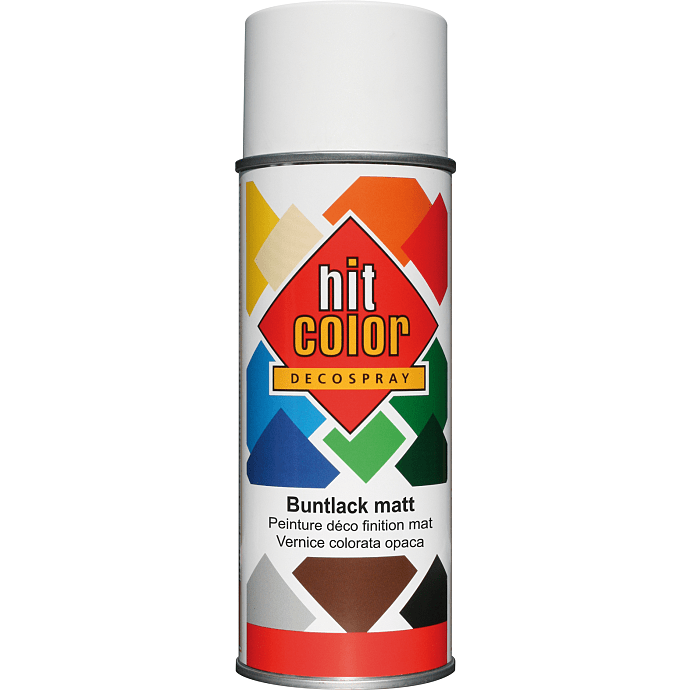 Hit Color spraymaling 0,4 liter - mat hvid