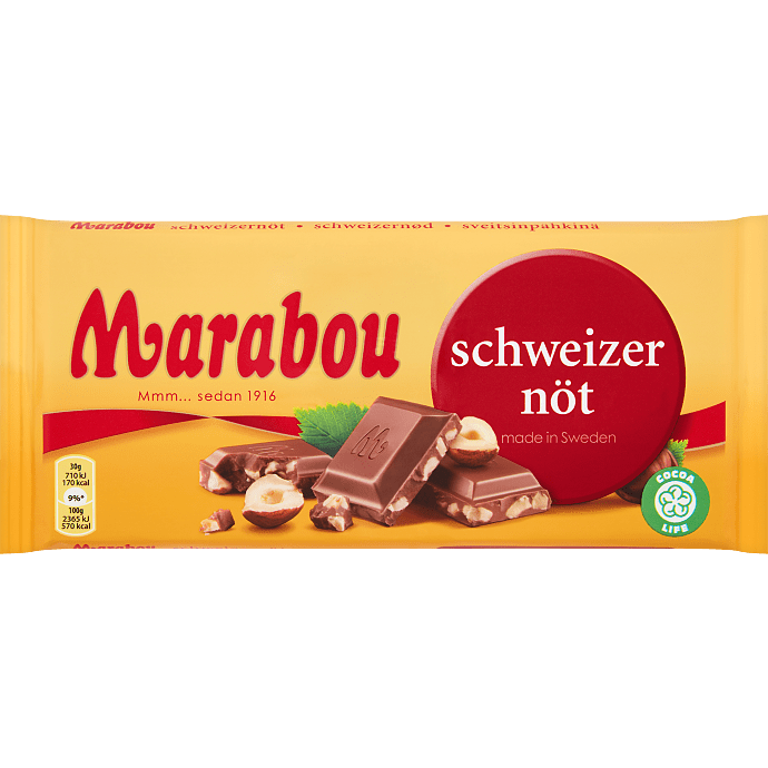 Mælkechokolade m. hasselnødder