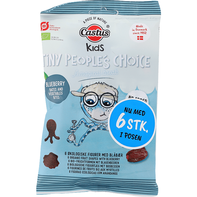 Frugtsnacks m. blåbær øko