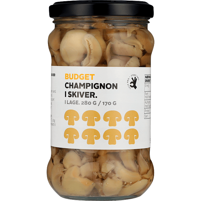 Champignon i skiver
