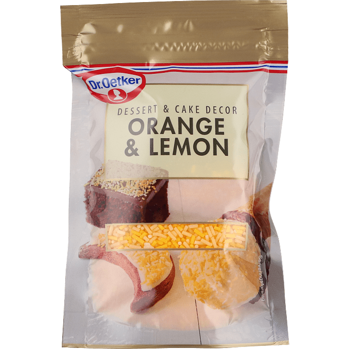 Krymmel m. appelsin- og lemonsmag