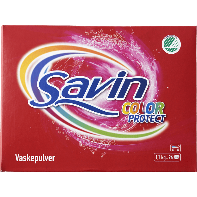 Vaskepulver kulørt vask