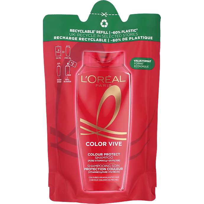 Color Protect shampoo m. Cg-vitamin og UV-filter refill