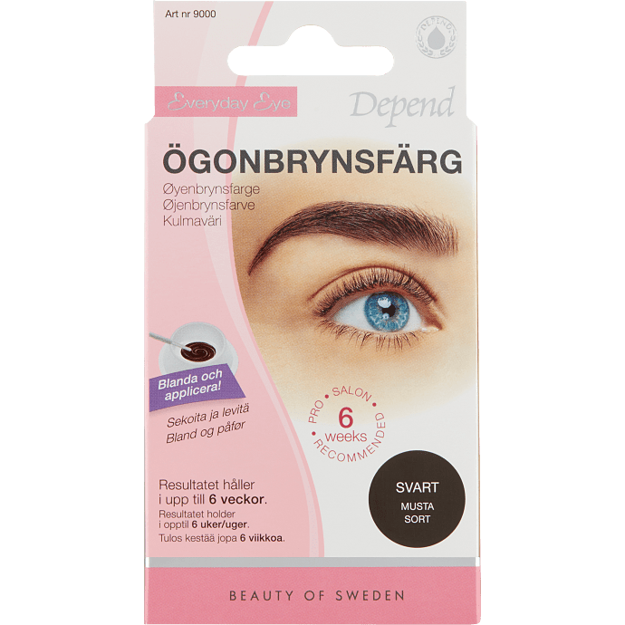 Øjenbrynsfarve sort