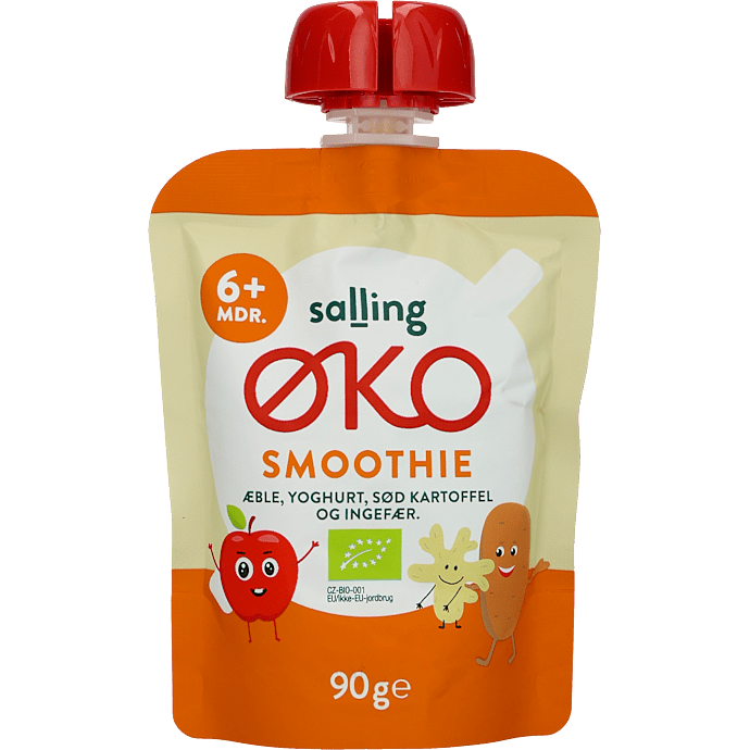 Grød m. havre, æble, yoghurt og sød kartoffel øko