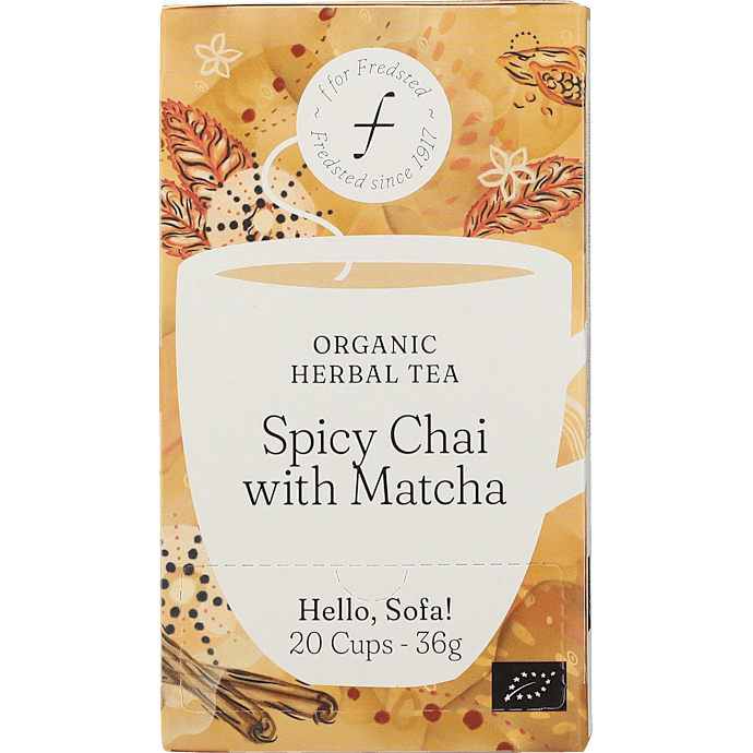 Urtete m. matcha og krydderier øko